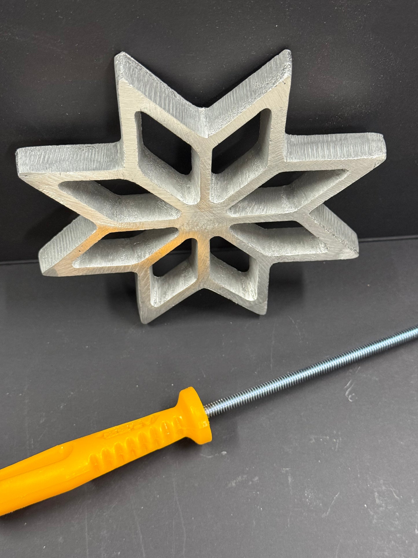 Molde Nochebuena en Estrella – Aluminio con mango incluido