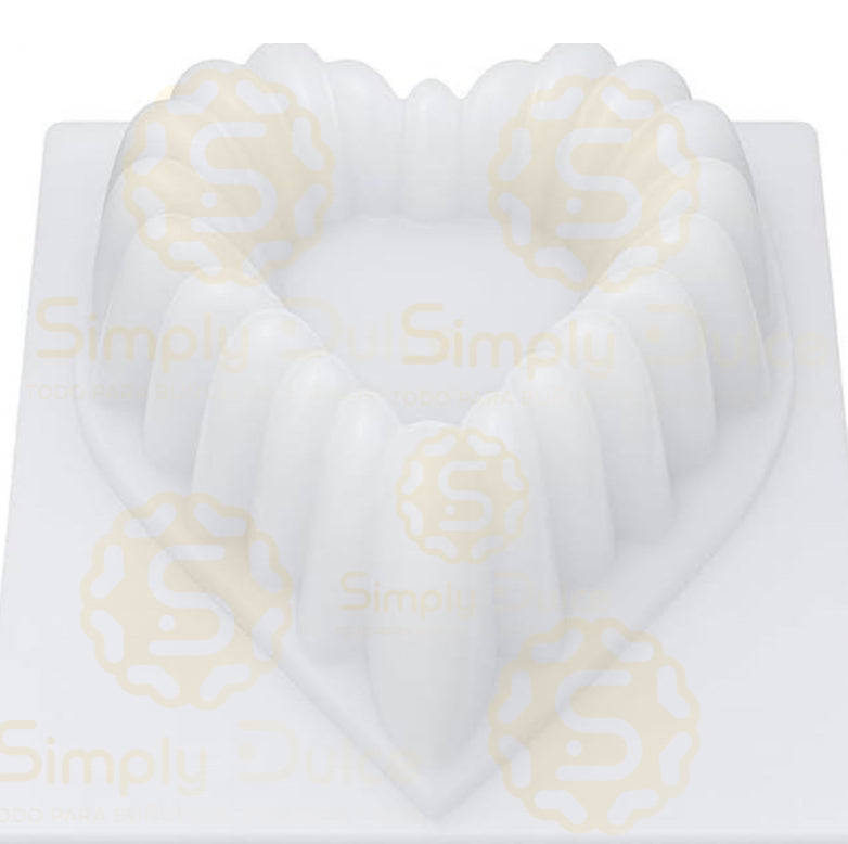 Molde Corazón Elegancia Gelatina – 2 Litros