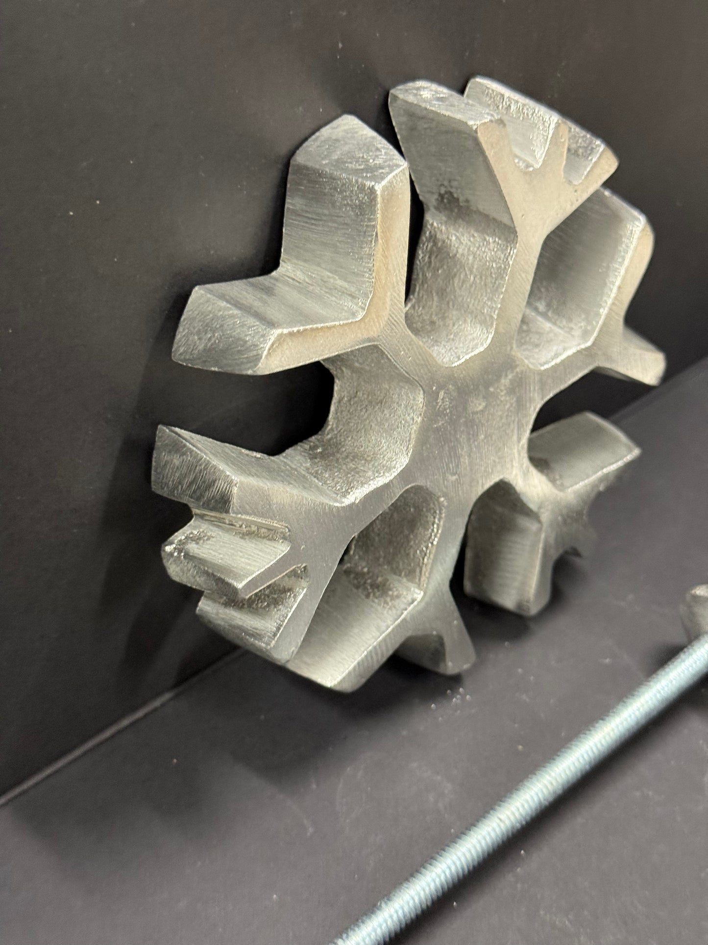 Molde Copo de Nieve ❄️ – Aluminio Grueso con Manguito Enroscable