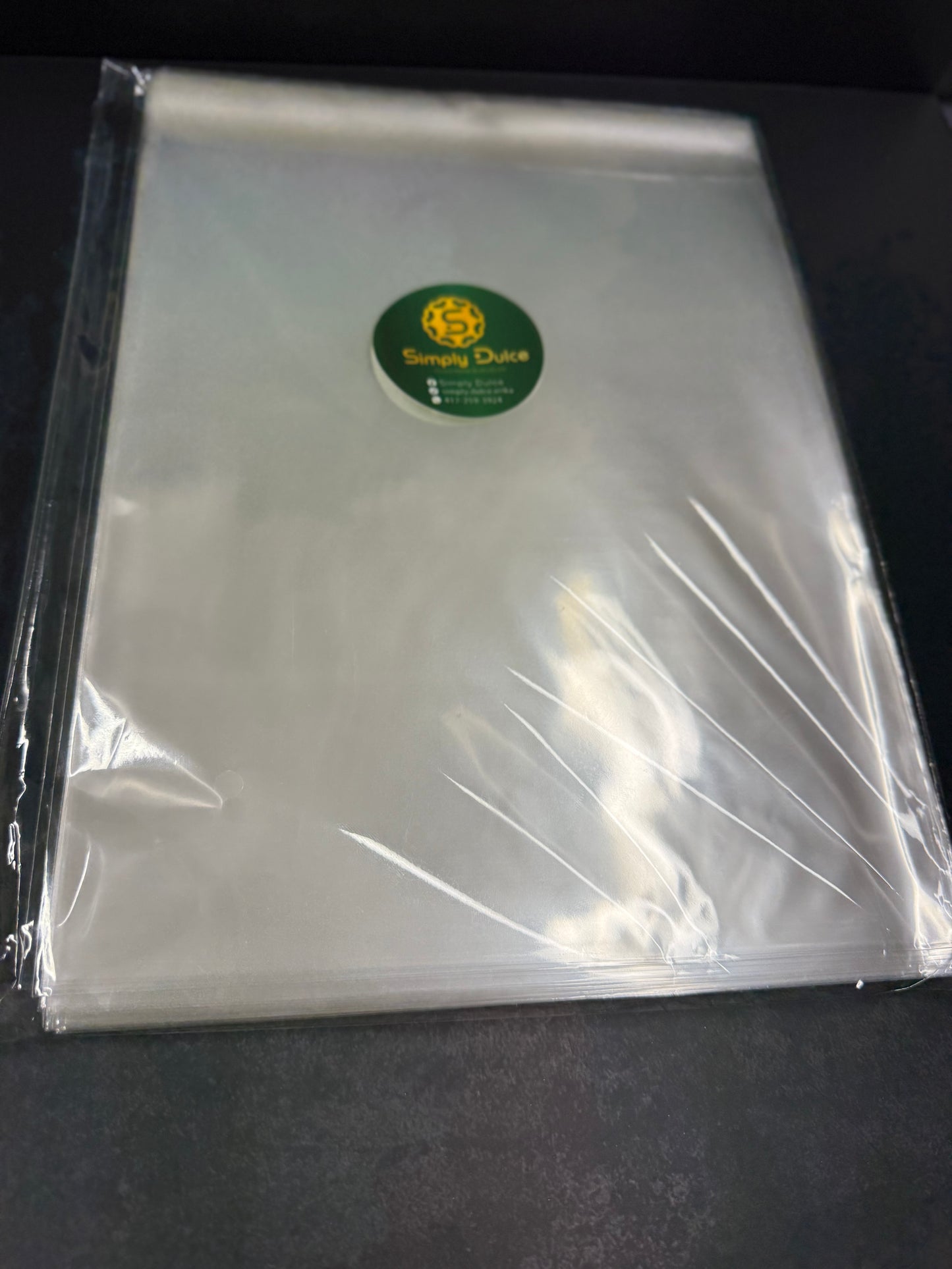 Bolsas Autoadhesivas para Buñuelos de Viento – 100 Piezas (8x10 Pulgadas)