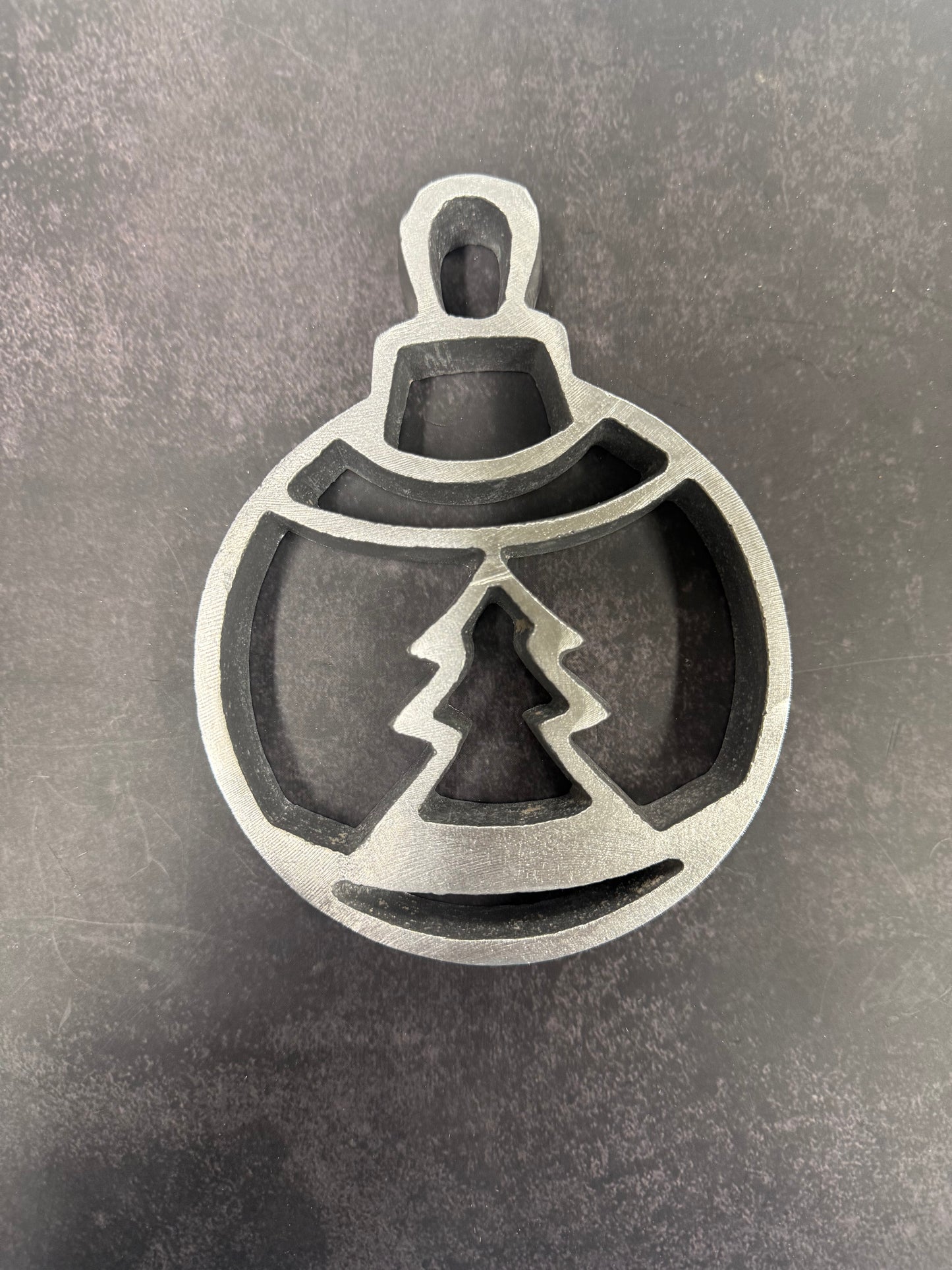 Molde Esfera Navideña con Pino de Navidad