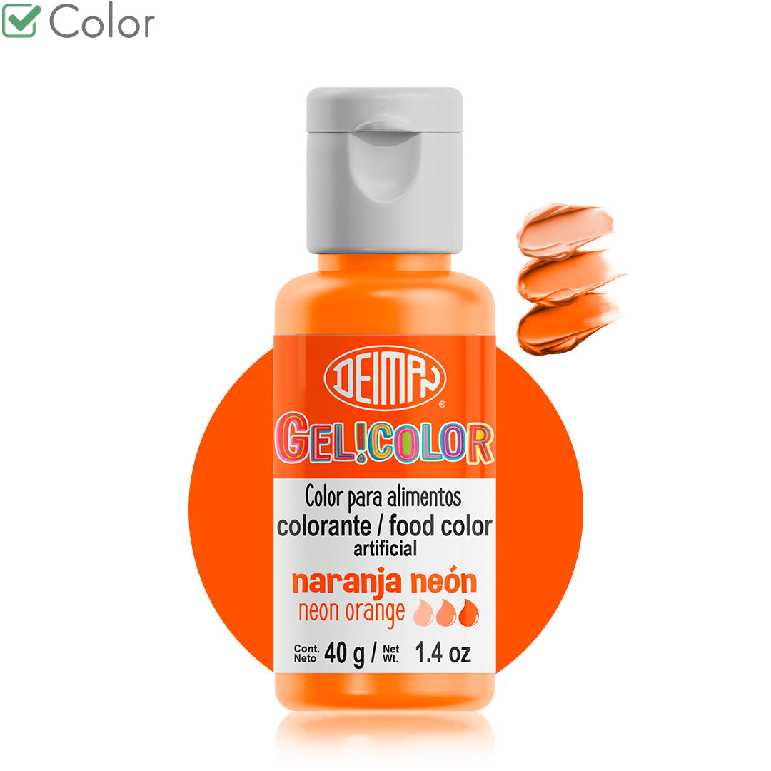 Colorante en Gel Deiman – Naranja Neón (40 g / 1.4 oz)