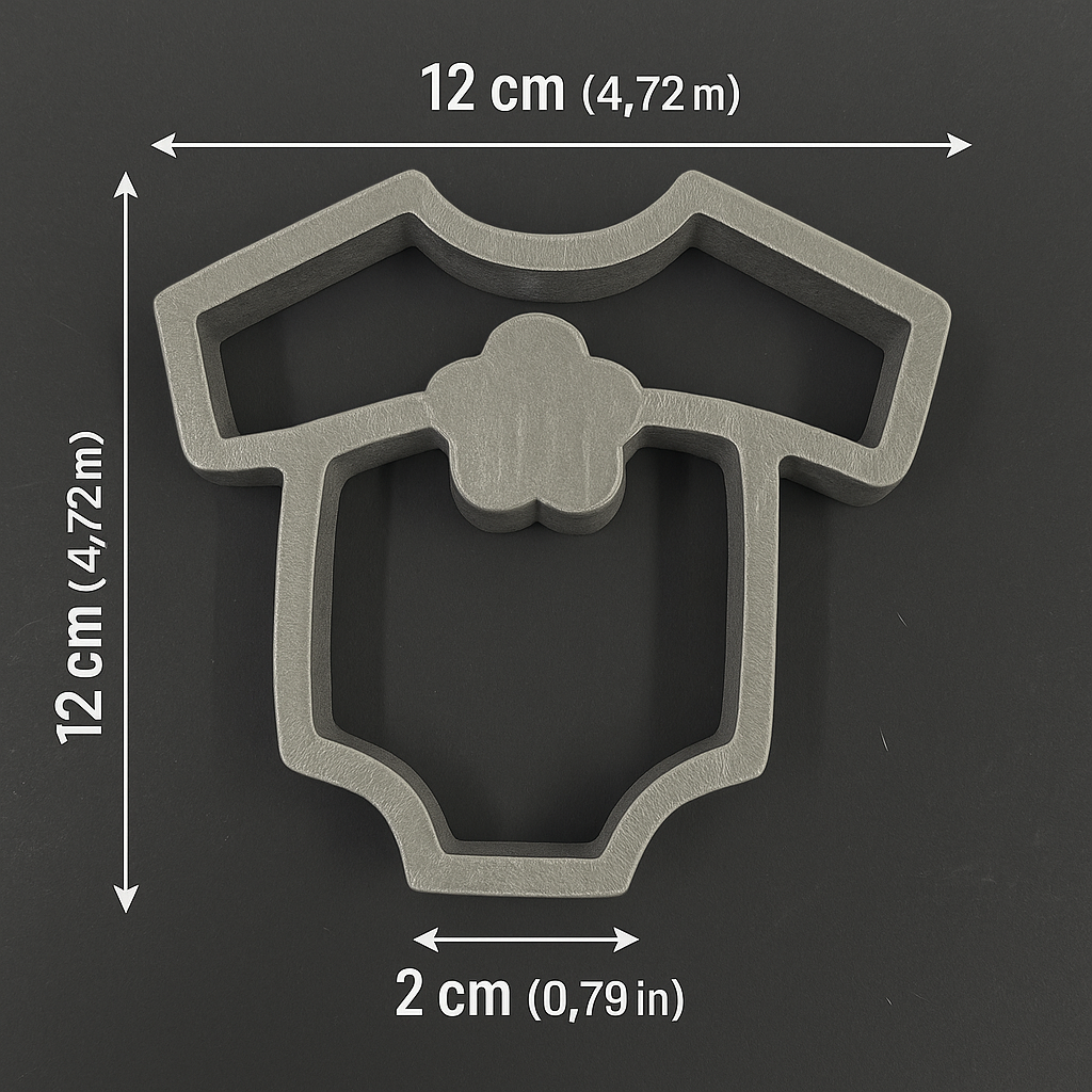 Molde Pañalero de Bebé o Onesie para Buñuelos de Viento