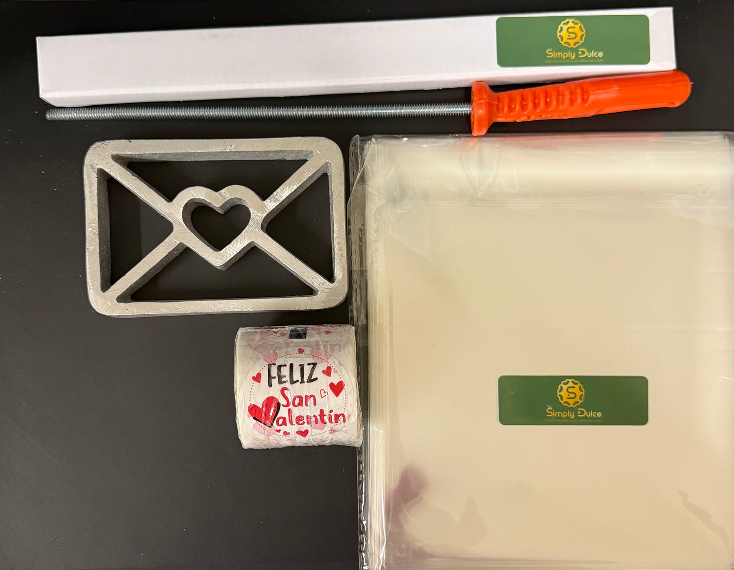Kit de Inicio San Valentín 💌 | Molde Sobre con Corazón + Accesorios