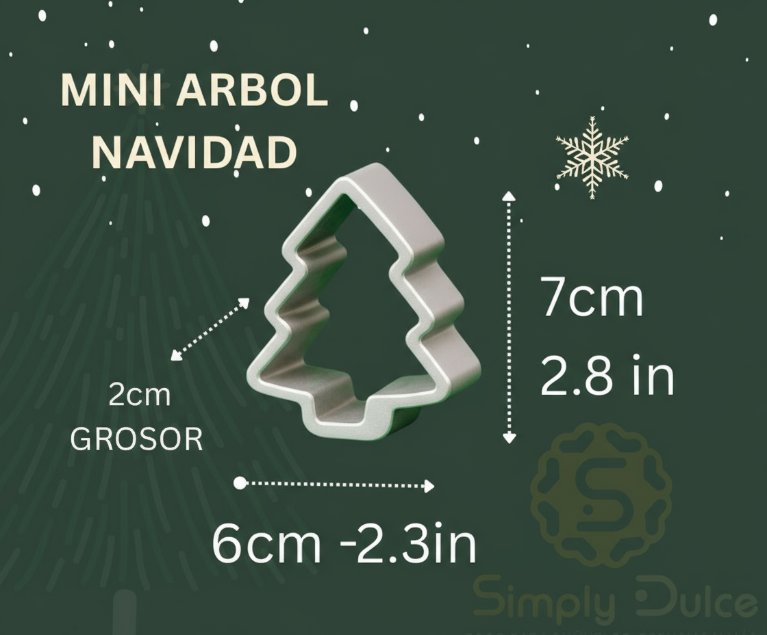 Molde Mini Árbol de Navidad para Buñuelos de Viento