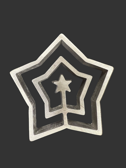 Molde Estrella Mágica de Navidad para Buñuelos de Viento 🌟🎄