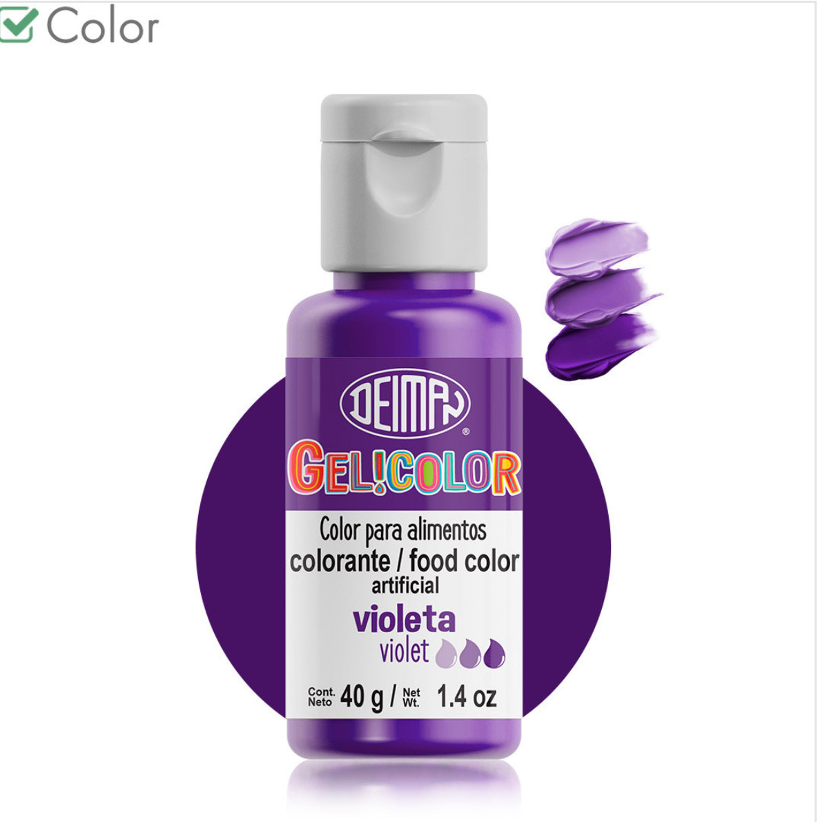 Gelicolor Violet – Colorante Violeta en Gel 40g