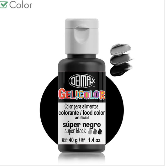 Gelicolor Super Black – Colorante Negro en Gel 40g
