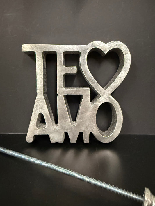 Molde Te Amo para buñuelos de viento