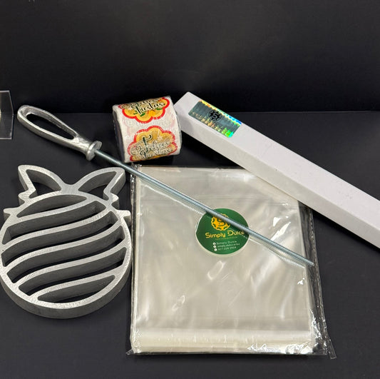 Starter Kit Buñuelos: molde navideño + pinzas + extras -