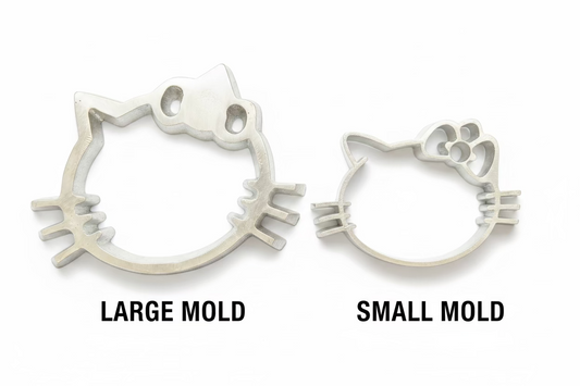 Set de 2 Moldes Gatita Coquette para Buñuelos de Viento | Coquette Kitty Buñuelo Mold Set (2 Pieces)