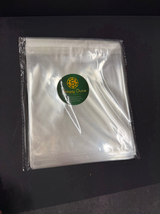 Bolsas Autoadhesivas para Buñuelos de Viento – 100 Piezas (6x6 Pulgadas)