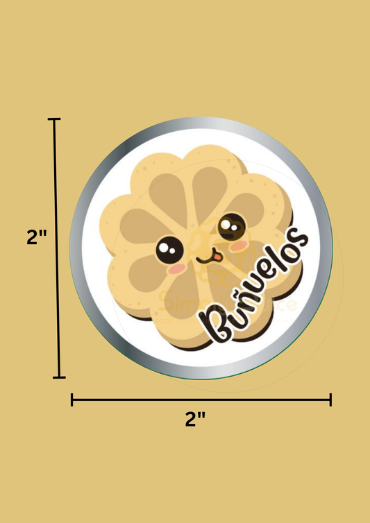 Stickers “Buñuelos” – Pack de 100 Unidades